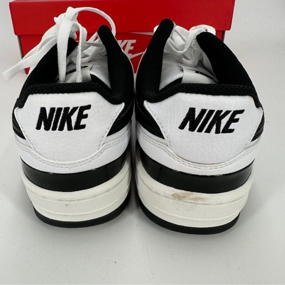 Nike Women's Gamma Force Sneakers sz 7.5 Lace-Up Shoes White/Black DX9176-100 - Picture 7 of 10